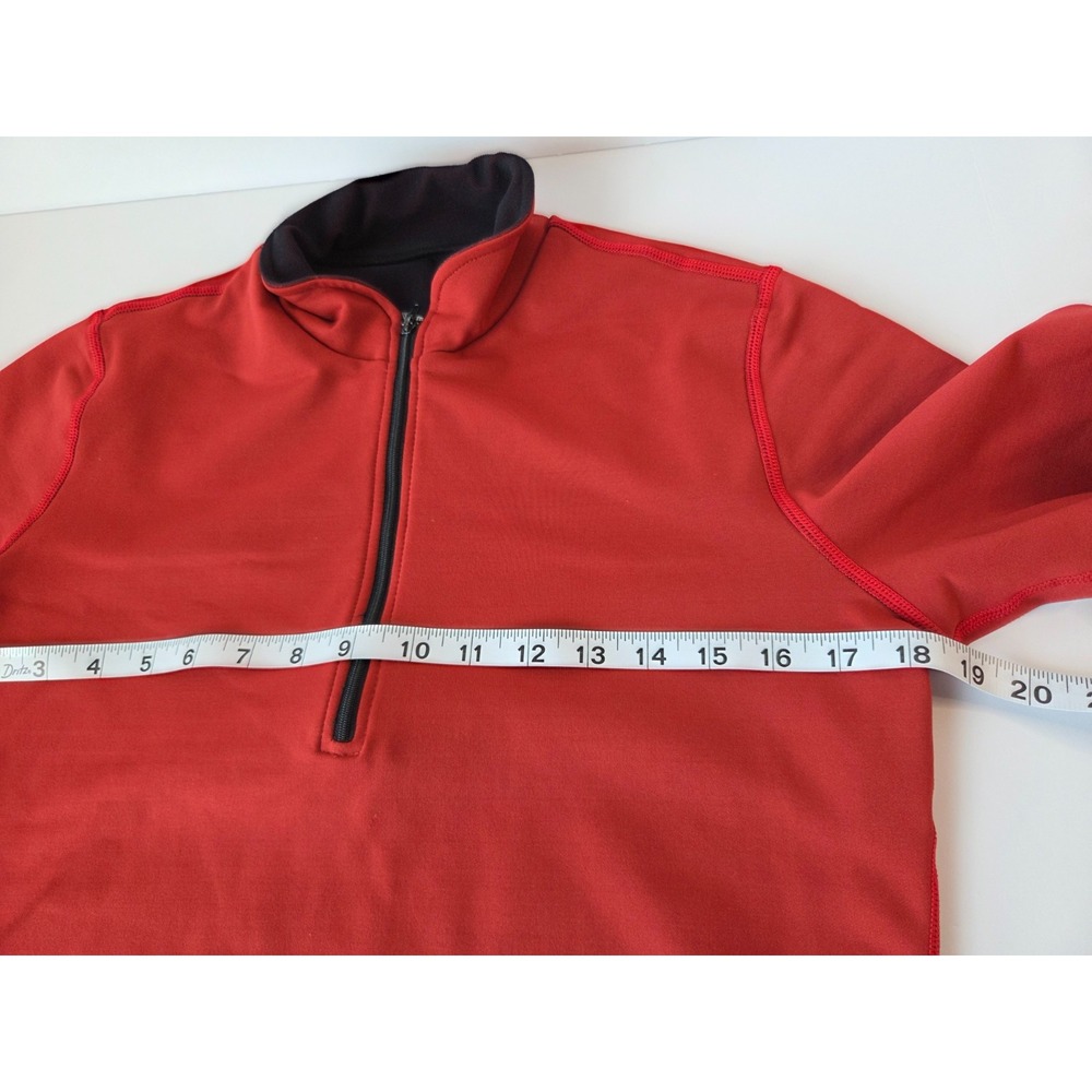 Brooks Running Jacket Womens Large Red Athletic Dry Layer Pullover 1/4 Zip Gym - Picture 4 of 8